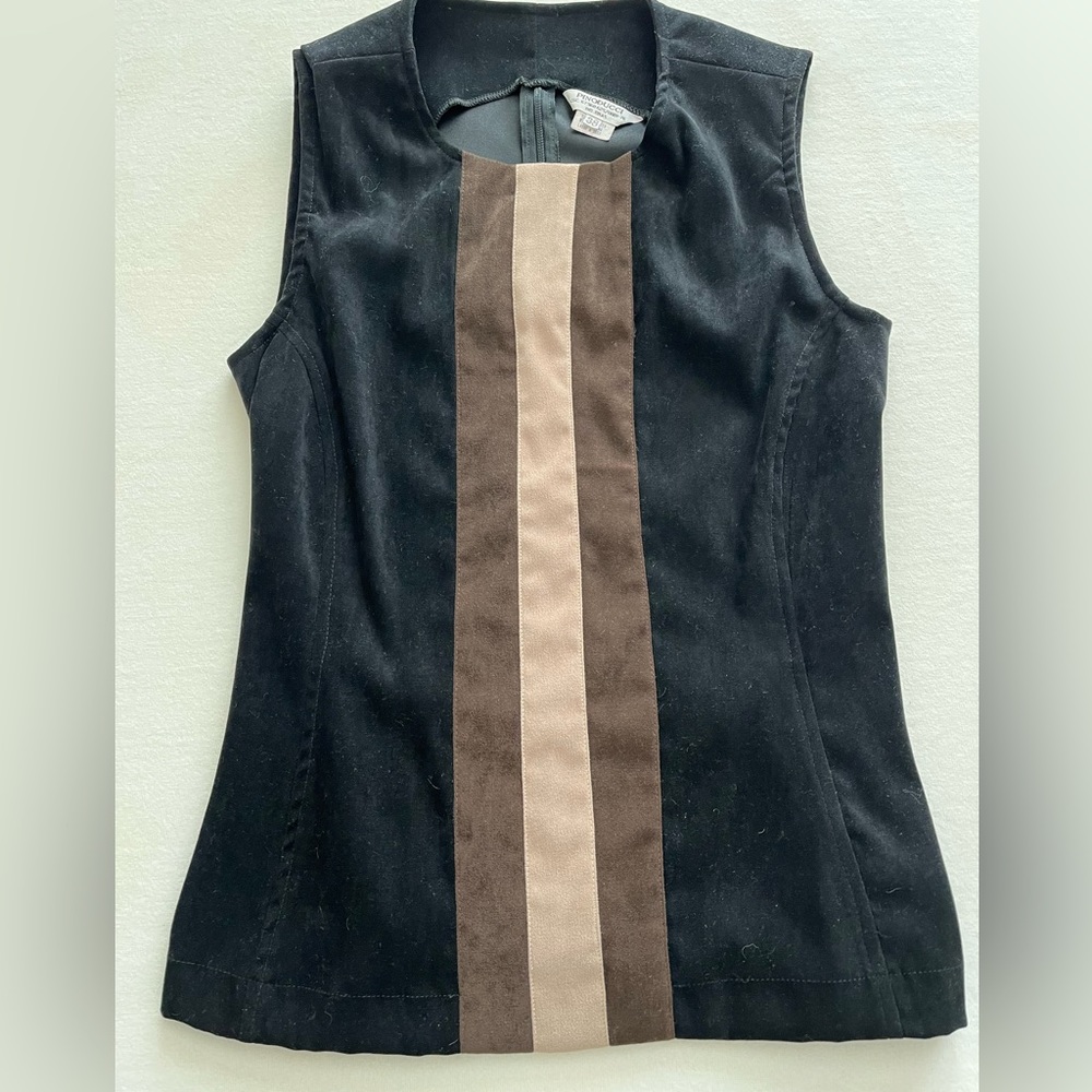 EUC faux-suede top